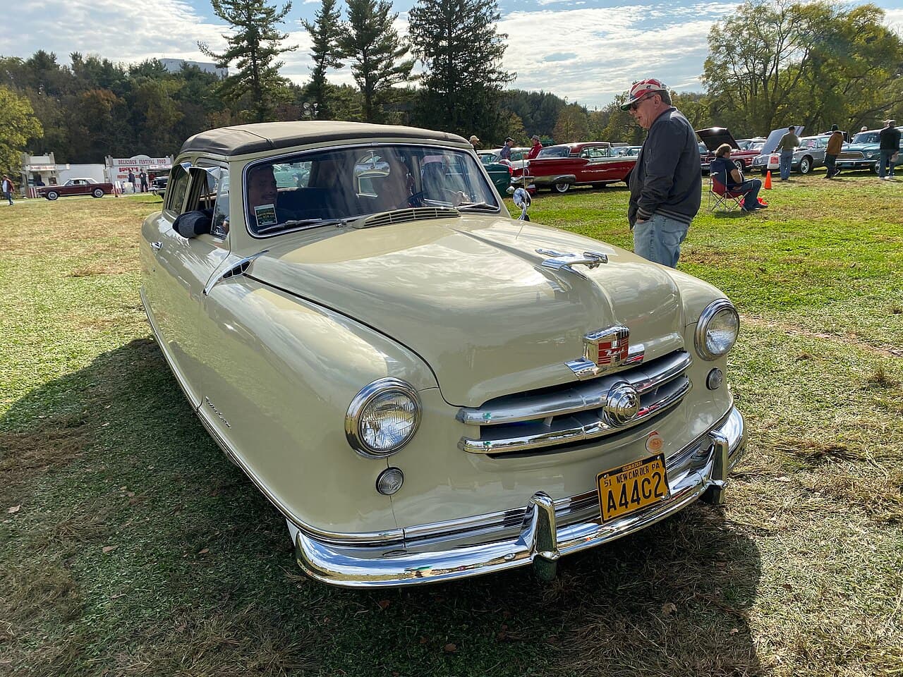 Antique convertible at the AACA fall antique-car meet near Hershey