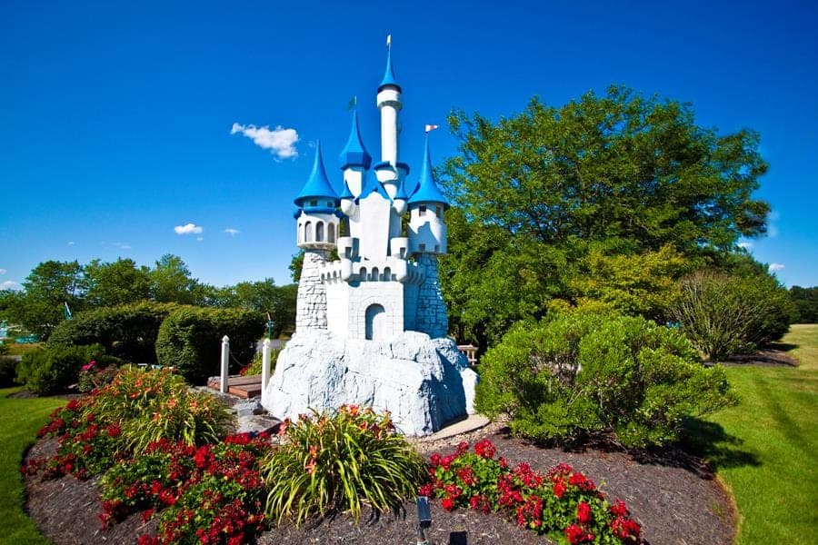 Mini-golf castle at Adventure Sports in Hershey, PA