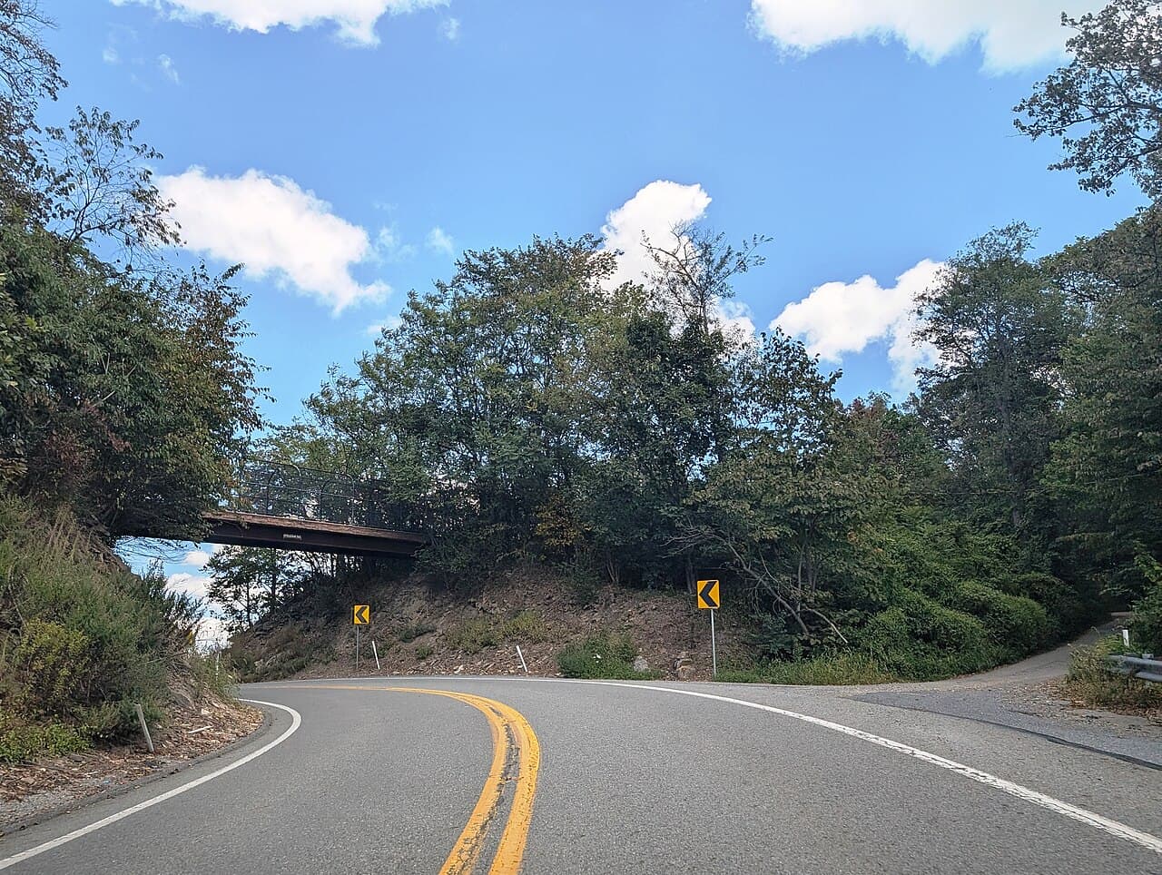 The Appalachian Trail crossing a ridge in Dauphin County, Pennsylvania