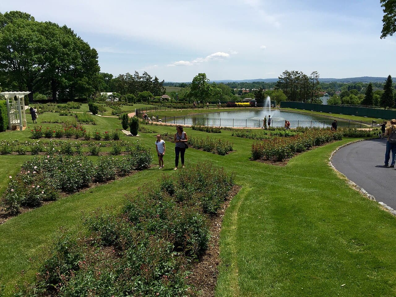 Pond and grounds at Hershey Gardens